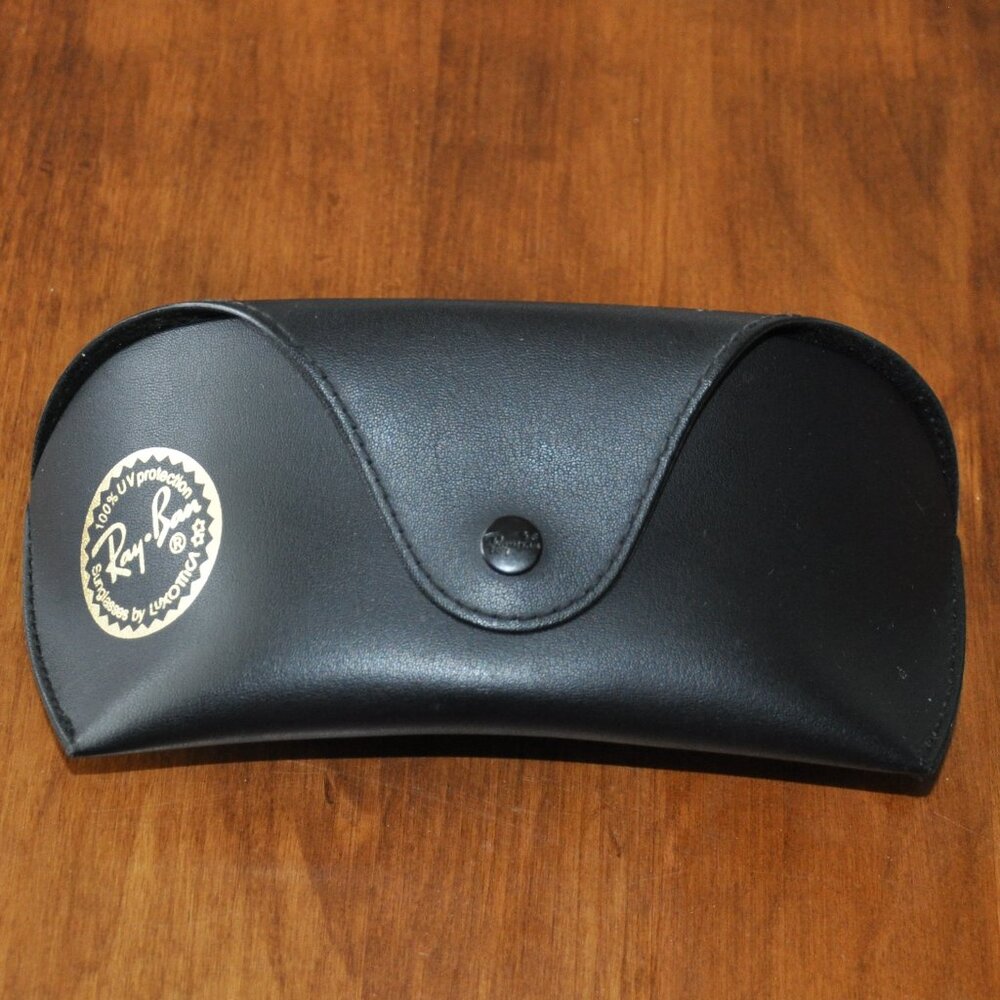 Ray-Ban Black Leather Hard Sunglasses Belt Loop Case Only